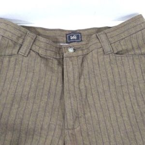 Lee Pants Trousers 14 M Medium Brown Purple Stripe